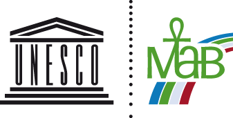 Logos Unesco und MAB (Man and the biosphere) Programm